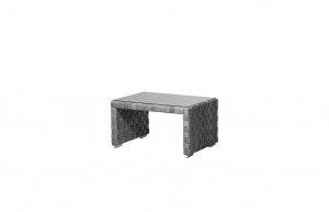 Top Quality Factory Wholesales New Design Rattan Outdoor Coffee Table Aluminum Patio Square Dining Table