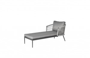 Wholesale price Morden Aluminum Rope Sectional Outdoor Garden Furniture Lounge Sofa Set