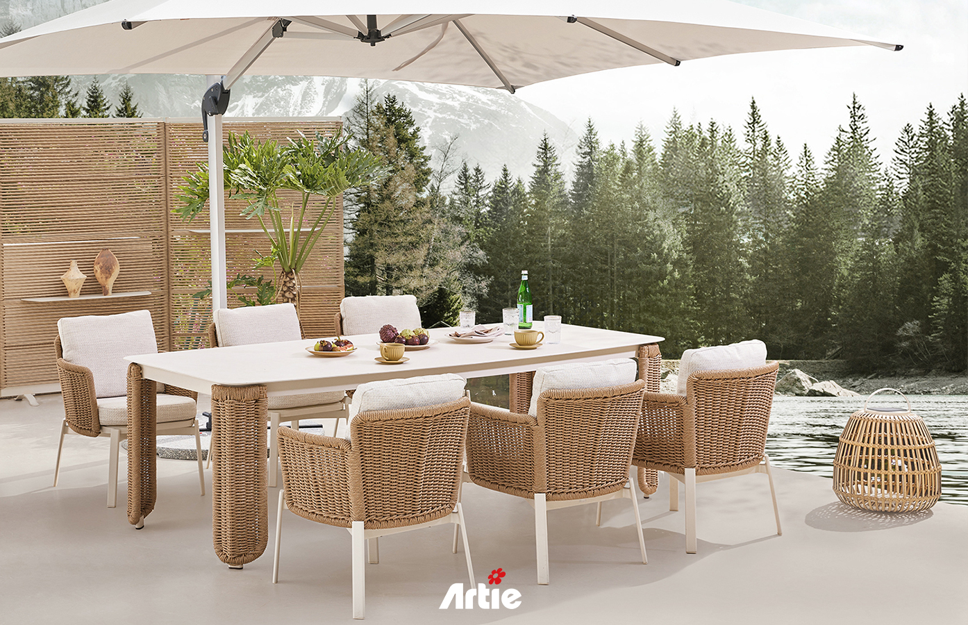 Artie Garden - Catalina Dining Collection, outdoor dining chair, dining table