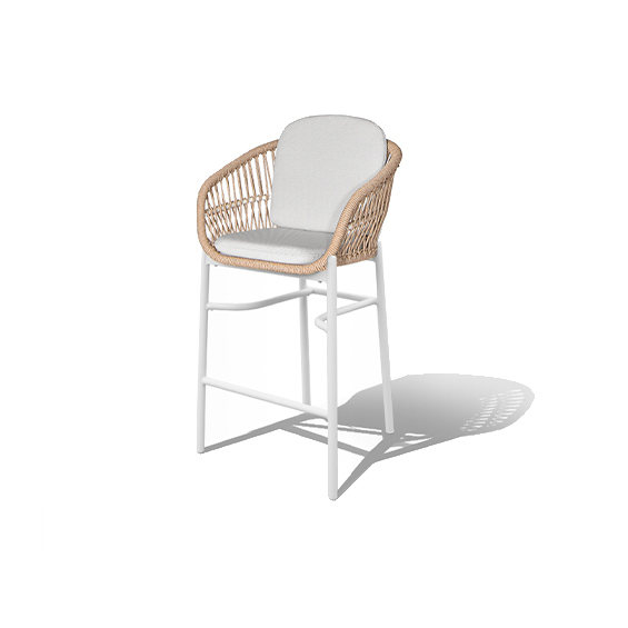 Bari Bar Stool Twist Wicker